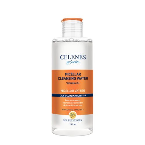 Eau Micellaire Sweden Celenes Nettoyante A La Vitamine C Peau Mixte Et Grasse 250 ML