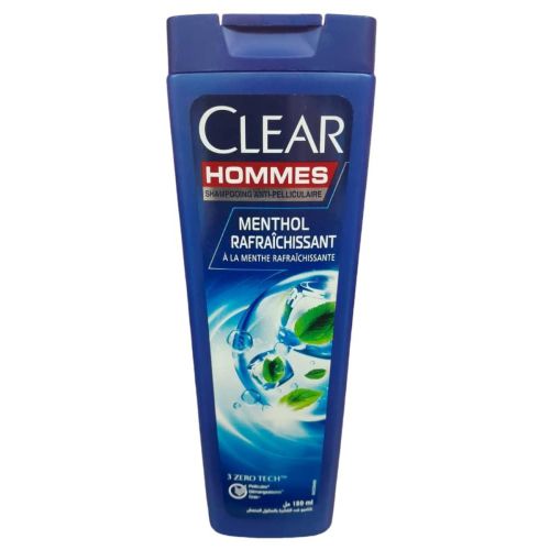 Shampoing Clear Homme Menthol Rafraichissant 180 ML