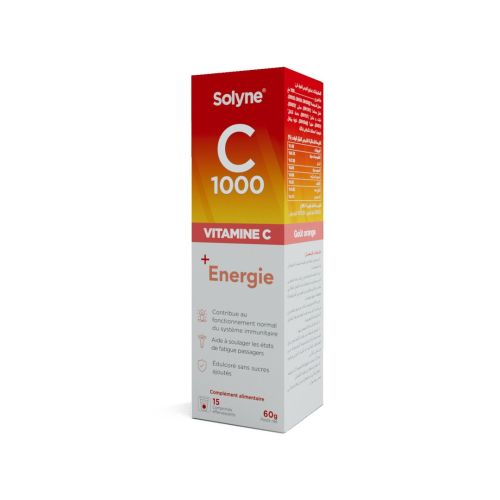 Complément Solyne Vitamine C 1000 + Energie 60 G