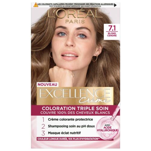 Teinture L'oreal Paris Excellence Ash Blonde 7.1