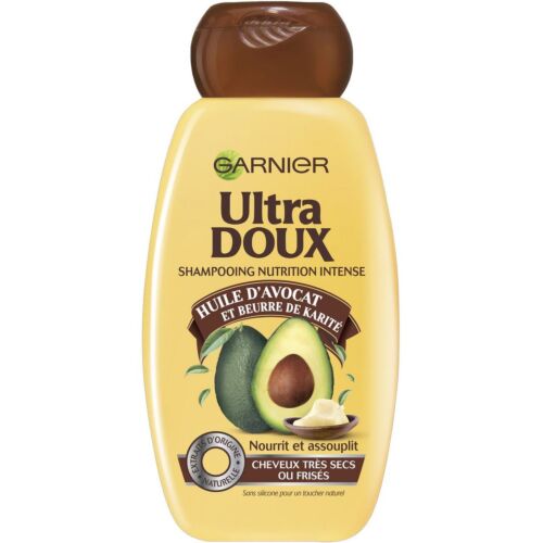 Shampoing Garnier Ultra Doux Nourrissante Huile D'Avocat & Beurre De Karité  250 ML
