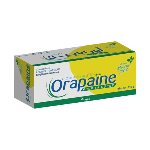 ORAPAINE B/12 COMPRIMES A CROQUER mal de gorge