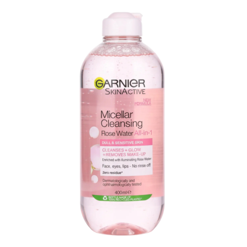 Eau Micellaire Garnier Skin Active Cleansing Rose Water All-In-One 400 Ml