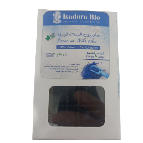 Savon Isadora Bio Au Nila Bleu Corps Et Visage 50 Gr