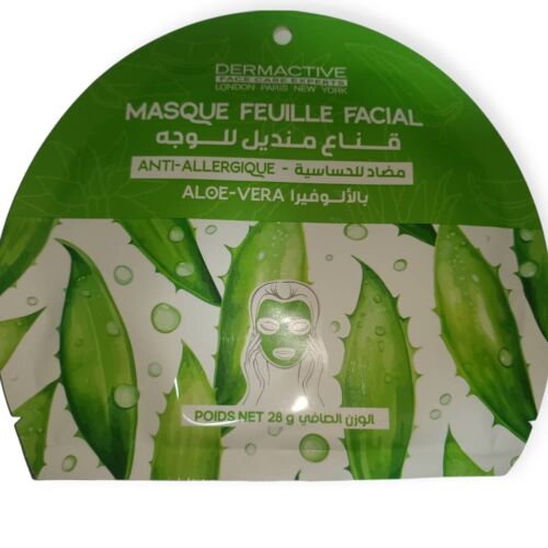 Masque Visage Dermactive Anti Allergie Aloe Vera 28 G