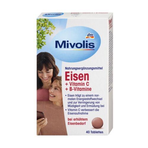 Complément Mivolis Eisen Vit C + B 40 Capsules