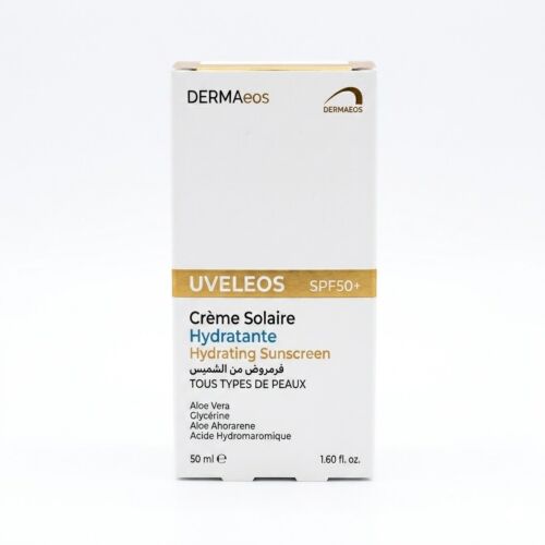 Creme Solaire Dermaeos Uveleos Spf50 Hydratante Peaux Normales À Sèches 50 ML