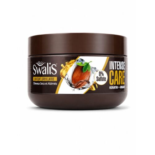 Masque Cheveux Swalis Intense Care Keratine + Jojoba 0 % Sulfate  240 ML
