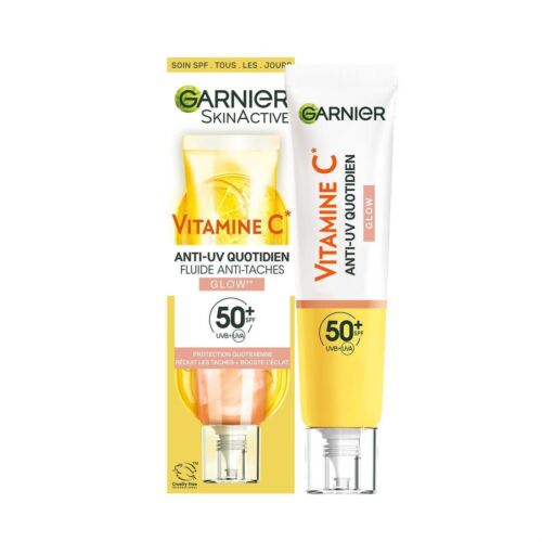 Creme Solaire Garnier SkinActive  Anti Taches Glow SPF 50+ 40 Ml