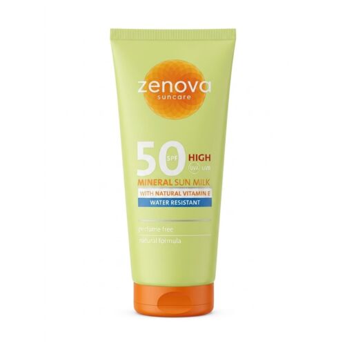 Creme Solaire Zenova Water Resistant Sun Milk Vitamin E 50 Spf 200 ML