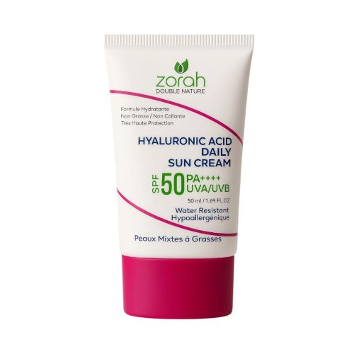 Creme Solaire Zorah Hyaluronic Acid Spf 50 Peaux Mixtes A Grasses 50 ML