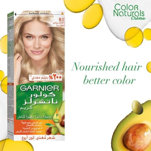 Teinture Garnier Color Naturals ° 9.1 Blond Cendré Très Très Clair