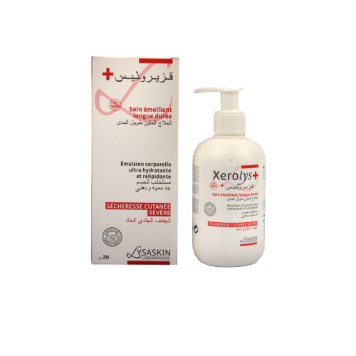 Lotion Lysaskin Xerolys + Soin Émollient Sécheresse Cutanée Sévère 200 ML