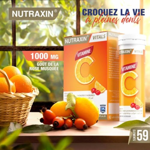 Complément Nutraxin Vitamine C 1000mg A Croquer 28 Comprimés