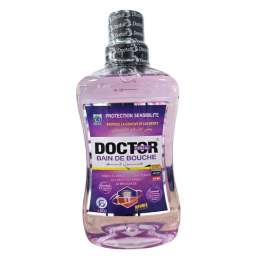 Bain De Bouche Doctor Dental Double Action Protége La Gencive Et Les Dents 250 ML