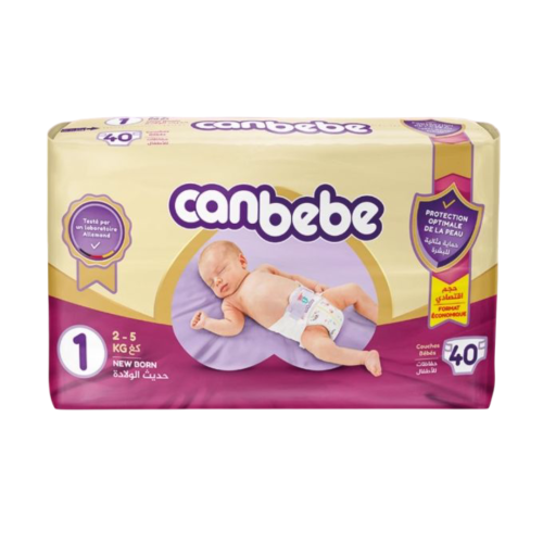 Couche Canbebe 1 New Born 40 Unité