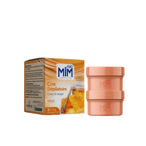 Cire Dépilatoire Mim Sans Bandes Visage & Corps 2 Pot 55 G - NATURELLE