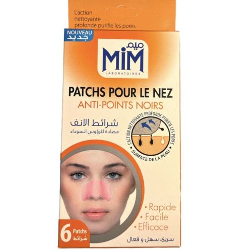 Patches Mim Pour Le Nez Anti Points Noirs ( Rose) 6 PATCHS