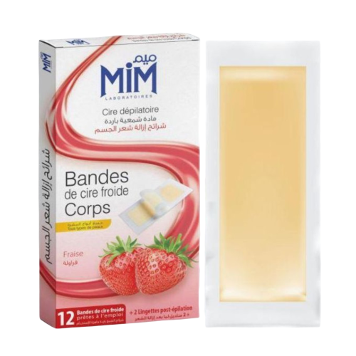 Bande De Cire Mim Corps Fraise 12 Bandes