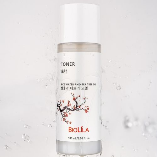 Toner Biolila Eau De Riz Et Huile D’arbre À Thé 180 ML