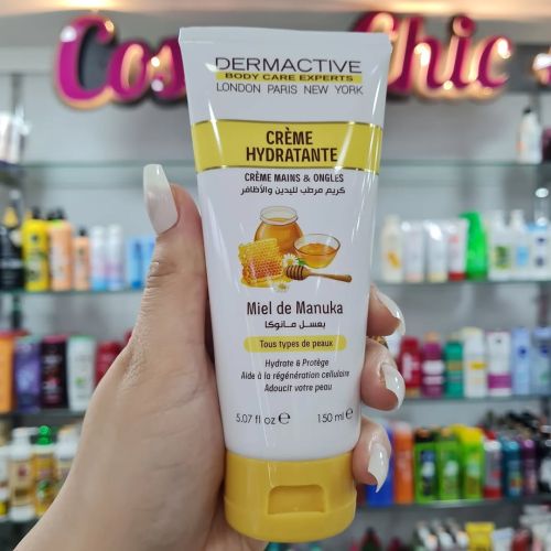DERMACTIVE CREME HYDRATANTE MAINS & ONGLES 150ML - MIEL DE MANUKA