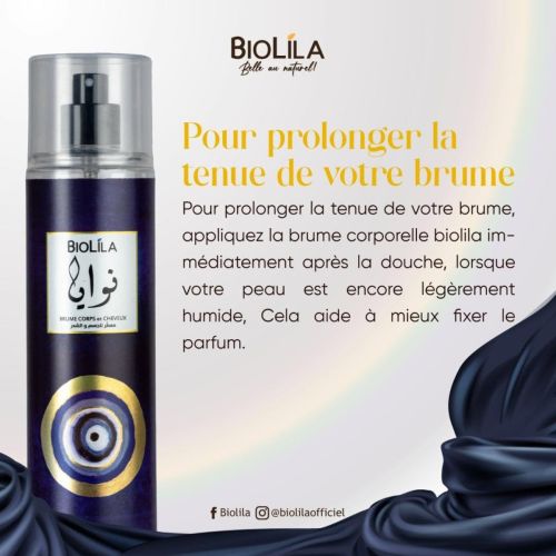 Brume Biolila Corps Et Cheveux 250 ML - NWIA