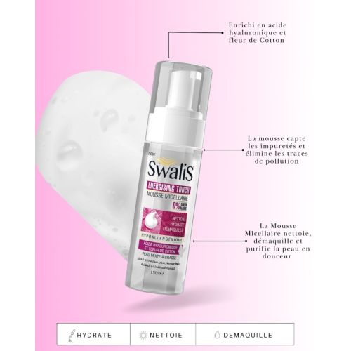 Mousse Micellaire Swalis Energising Touch 150 ML