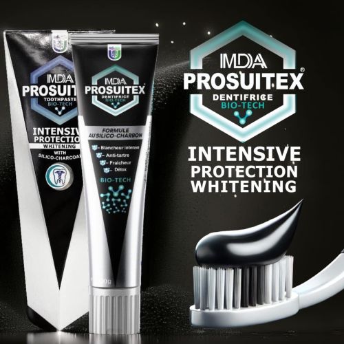 Dentifrice Prosuitex Whitening Au Silico-charbon 100 G