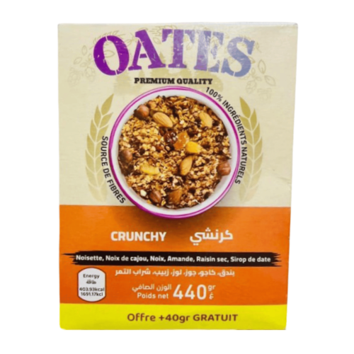 Flocon D'avoine Oates Crenchy Sirop De Date 440 G