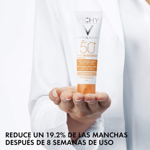 Creme Solaire Vichy Soin Anti Taches Teinté 3-en-1 Spf50+ 50 ML