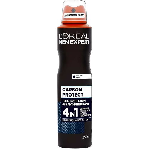 Déodorant L'oreal Paris Men Expert Carbon Protect Total Protection 48h Anti-perspirant 5 In1 250 ML