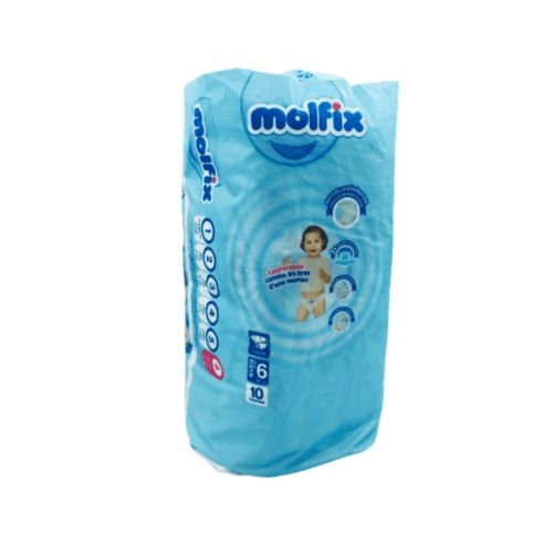 Couche Molfix N°6 Scratch Extra Large (16+kg) 10 Unité