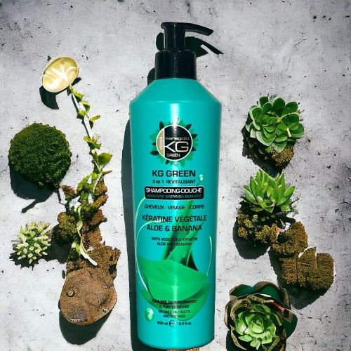 Shampoing Keragold Kg Green Aloe Et Banana 500 ML