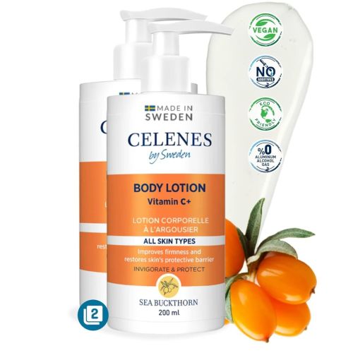 Lotion Sweden Celenes Corporelle A La Vitamine C 200 ML