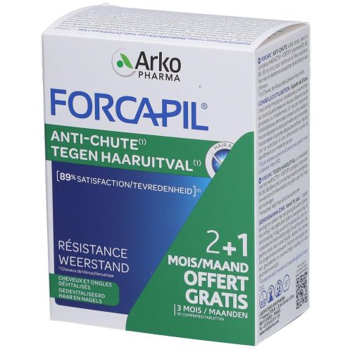 Complément Forcapil Anti-chute 2+1mois 90 Comprimés