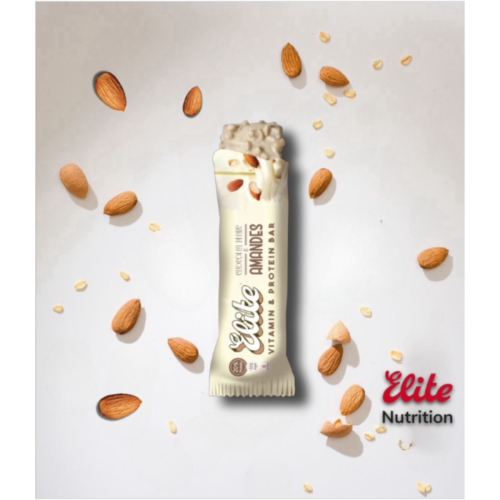 ELITE BARRE CHOCOLAT AMANDES BLANCHE 48g