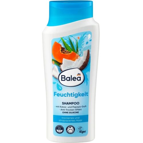 Shampoing Balea Humidité Cheveux Secs Et Abimées 300 Ml