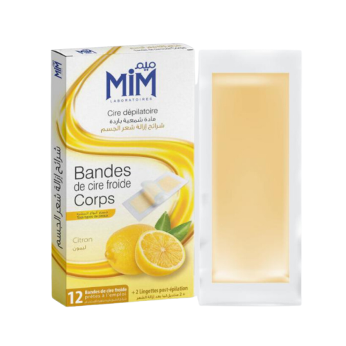 Bande De Cire Mim Corps Citron 12 BANDES