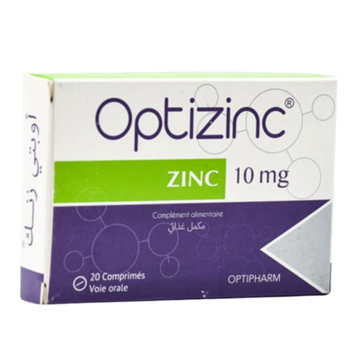 Complément Optipharm Optizinc Zinc 10 MG 20 Gélules