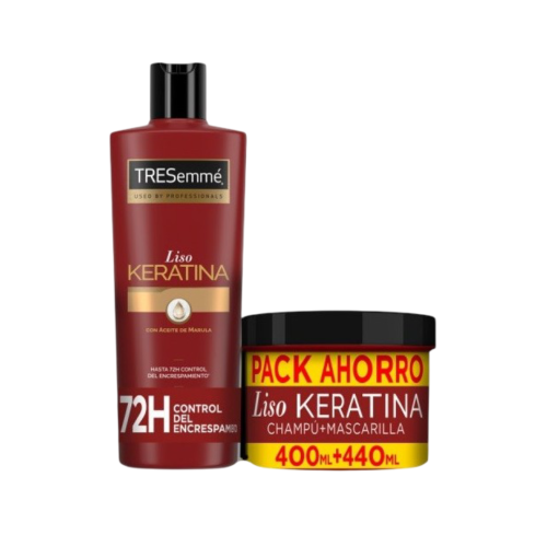 Pack Tresemme Shampoing +masque (liso Keratina)