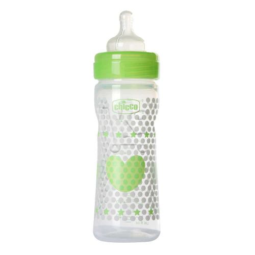 Biberon Chicco En Plastique Flux Silicone 2m+ Vert Neutre 250
