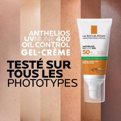 Crème Solaire La Roche Posay Teinté Pour Peau Grasse Et Sensible, Oil Control, Anthelios Uvmune, Spf50+ 50 ML
