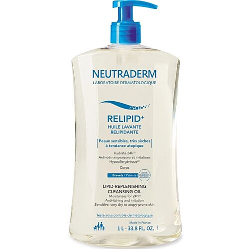 Gel Nettoyant Neutraderm Relipid+ Huile Lavante 200 ml