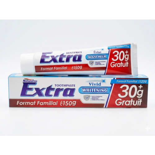 Dentifrice Extra Complet Vivid Whitening Format Familiale 120 G + 30 G Gratuit