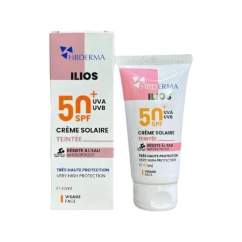 Creme Solaire Hb Derma Ilios Teinte Beige 50spf+ 40 ML