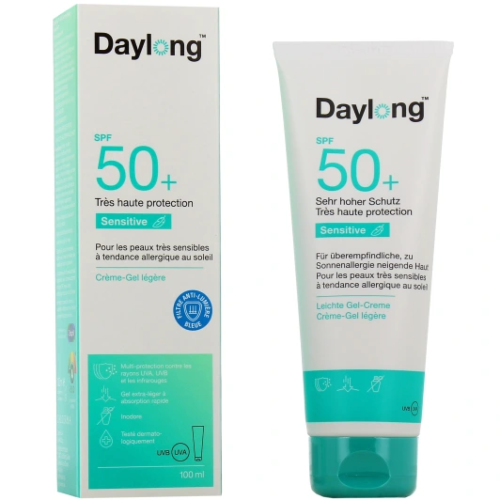 Creme Solaire Daylong Sensitive Face Gel-Fluide SPF50+ 100 ML