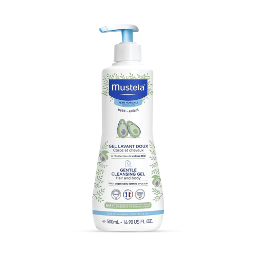 Gel Nettoyant Mustela Doux Corps Et Cheveux A L'avocat 500 ML