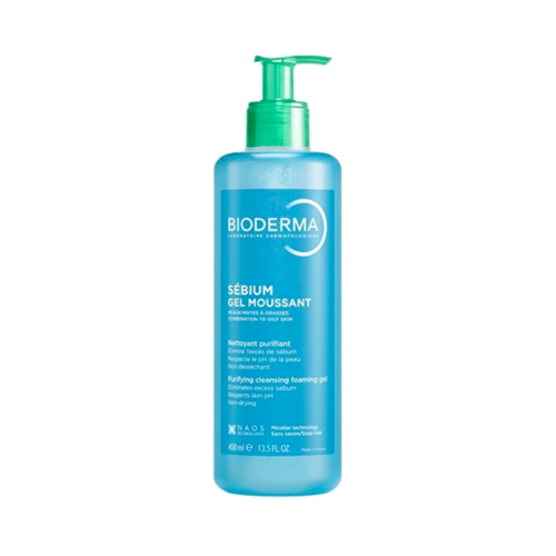 Gel Moussant Bioderma Sebium Peaux Mixtes Purifiant 400 ML