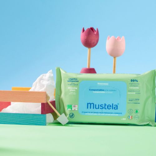 Lingettes Mustela Nettoyantes 99% Naturelle 60 Unités