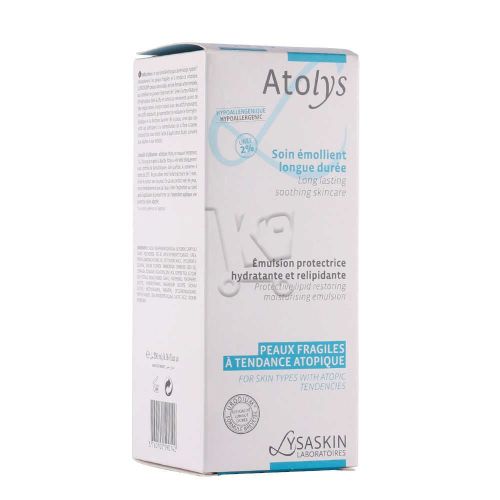 Lotion Lysaskin Atolys Soin Emollient Longue Durée Pour Les Peaux Fragiles À Tendance Atopique 200 ML